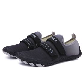 Fitness Yoga Outdoor Large Size Hiking Shoes (Option: A05 black-44)